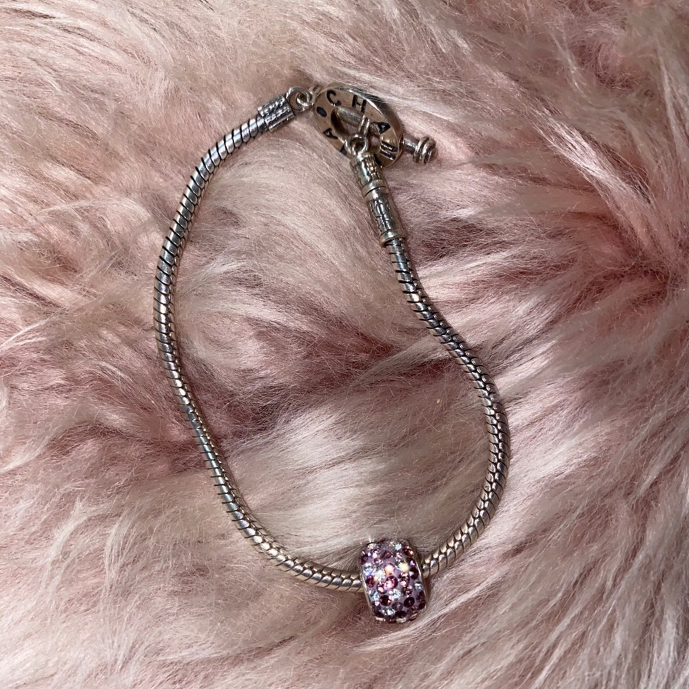Chamilia Bracelet with Purple Charm